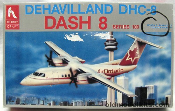 Hobby Craft 1/72 DHC-8 Dash 8 Series 100 Piedmont / Henson / Air Ontario, HC1341 plastic model kit